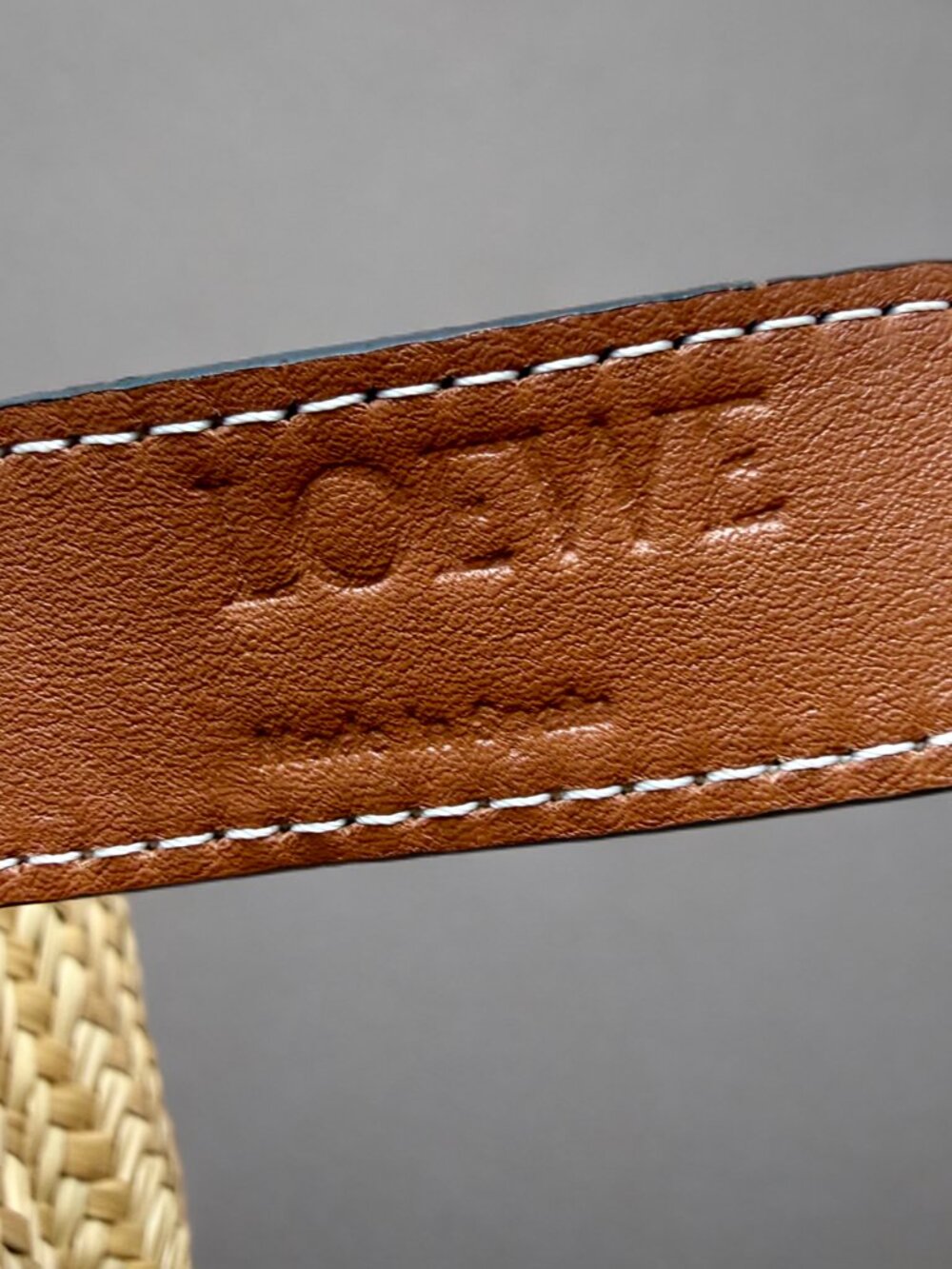 Loewe Anagram Large Palm Leaf Basket Handbag - Picture 9 of 10